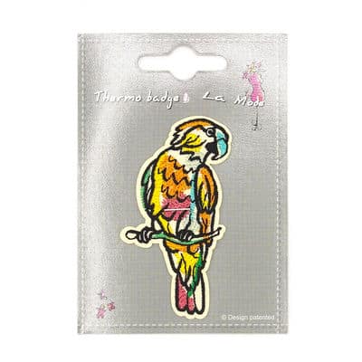 Iron-on patch parrot