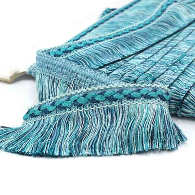 Viscose fringes - blue