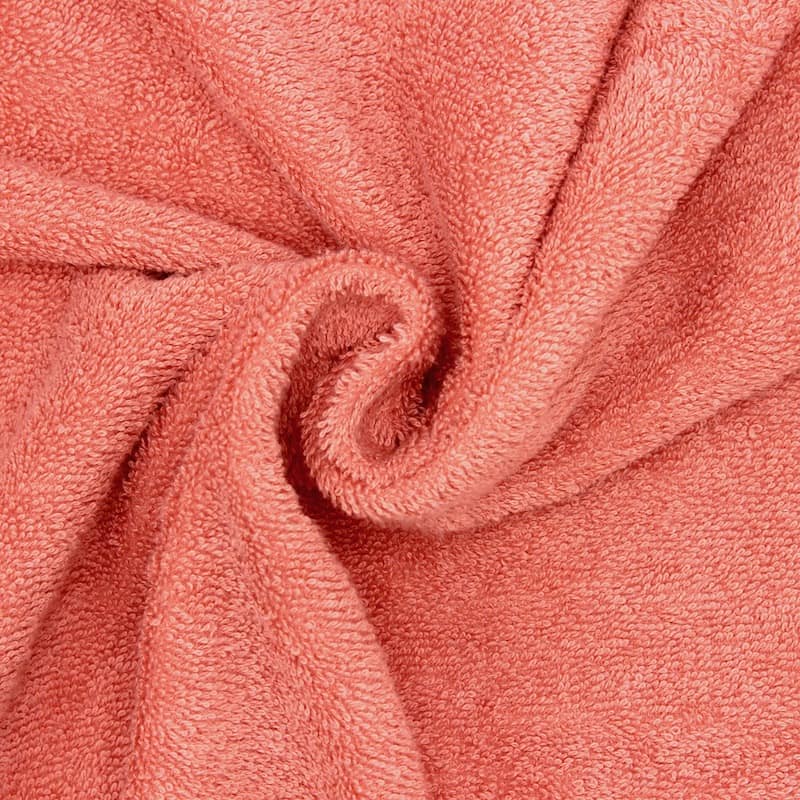 Fabric Pure Cotton Terry Cloth Pink Towelling Toweling -  UK
