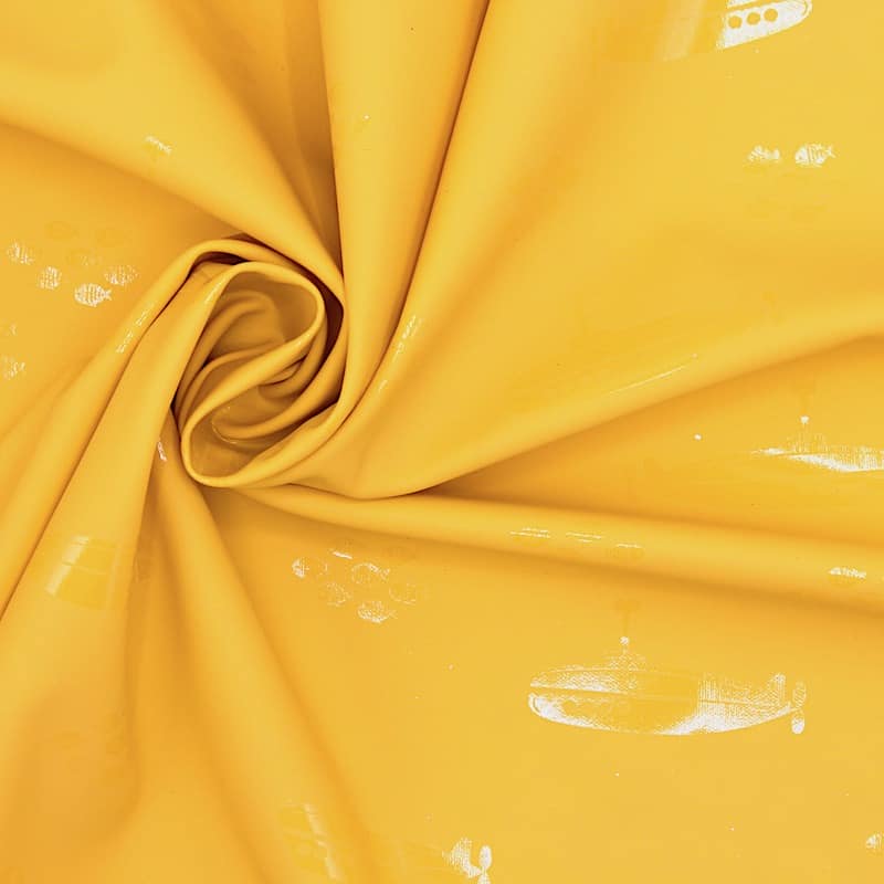Tissu imperméable sous-marin - jaune