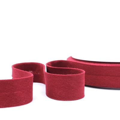 Double gauze bias binding - red