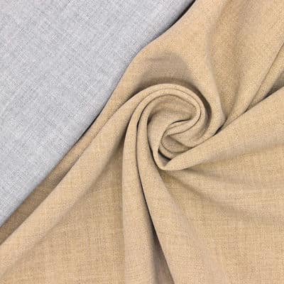 Extensible double-sided fabric - beige