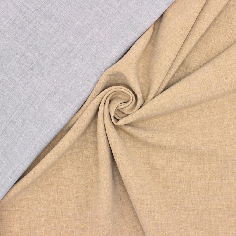 Extensible double-sided fabric - beige