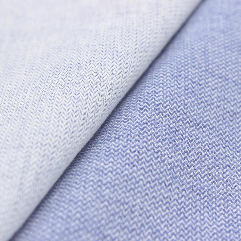 Cotton with herringbone pattern - denim blue 