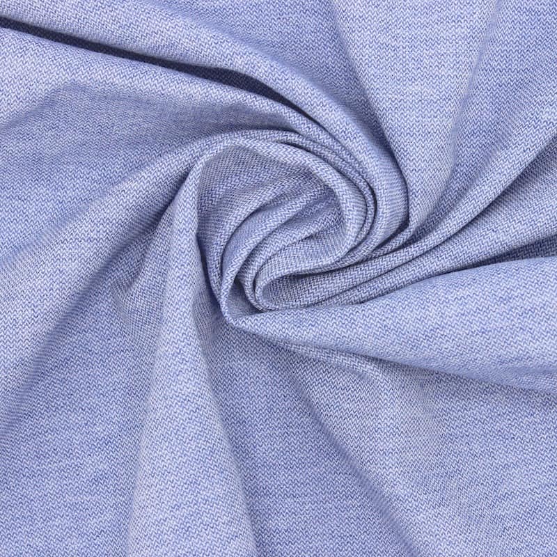 Cotton with herringbone pattern - denim blue 