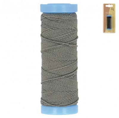 Elastic sewing thread - dark grey