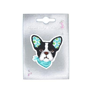 Iron-on patch black dog