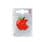 Iron-on patch crunched red apple