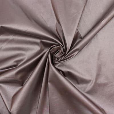 Fabric in cotton and polyester - brown