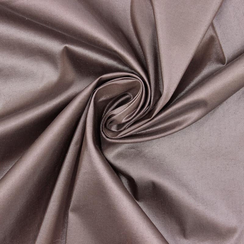 Fabric in cotton and polyester - brown