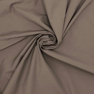 Tissu coton et polyester - taupe