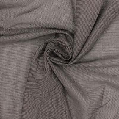 Voile de coton à mémoire de forme - gris