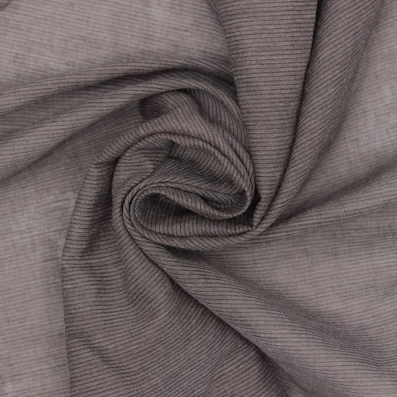 Cotton veil with shape memory - grey