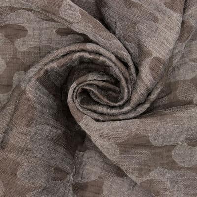 Jacquard camouflagestof - bruin