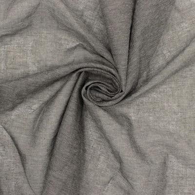 Cotton veil with shape memory - grey