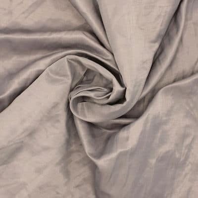 Tissu coton et polyester - taupe