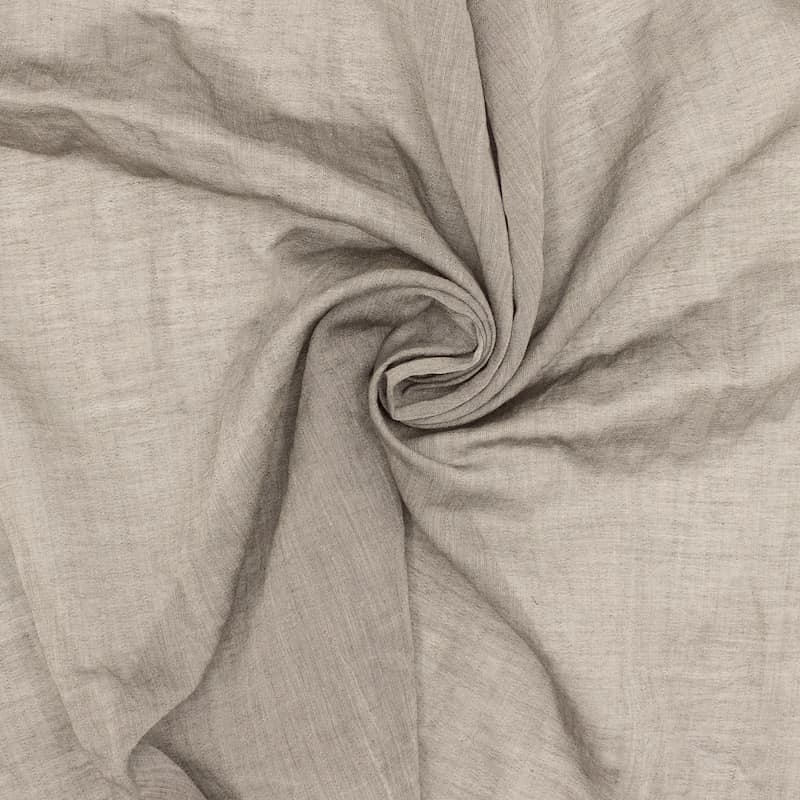 Cotton fabric with shape memory - grey