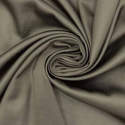 Fabric in acetate and viscose - dark khaki