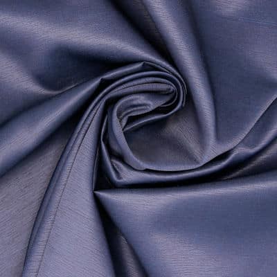 Fabric in cotton and polyester - navy blue