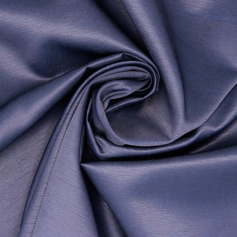 Navy Sleek Polyester Twill - Twill - Polyester - Fashion Fabrics