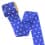 100% perlon ribbon with dots - blue / white