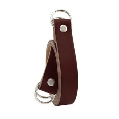 Miyako leather strap for fanny pack - brown