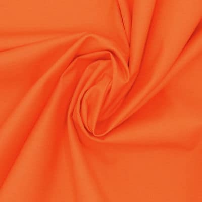 Satin of cotton fabric - orange