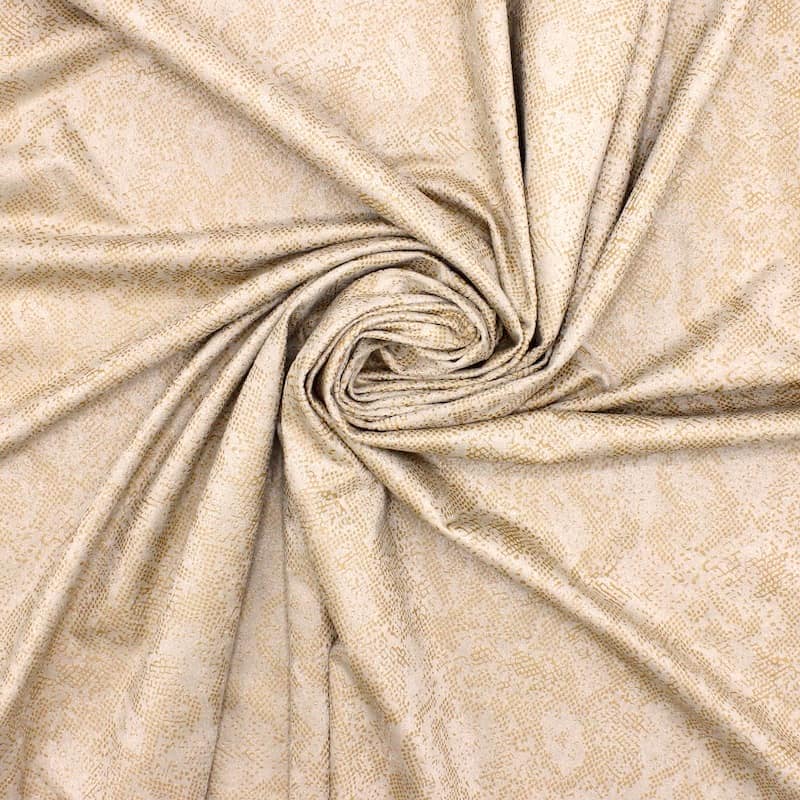 Extensible Suede Fabric Beige