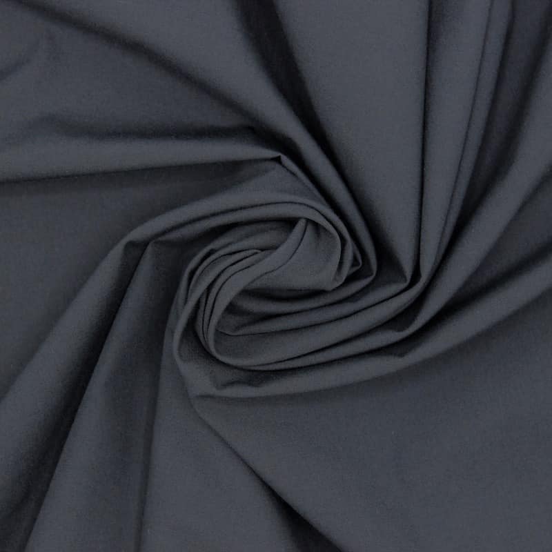 Fabric in cotton and polyester - slate-colored