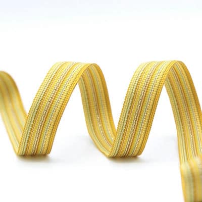 Striped fantasy ribbon - yellow