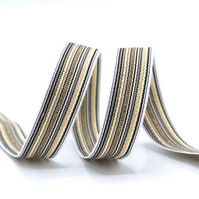 Striped fantasy ribbon - beige 