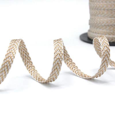 Braided fantasy ribbon - beige 