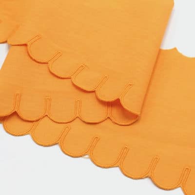 Embroidered ribbon - orange