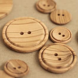 23mm Vintage Wooden Buttons