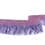 Braid trim with fringes - purple