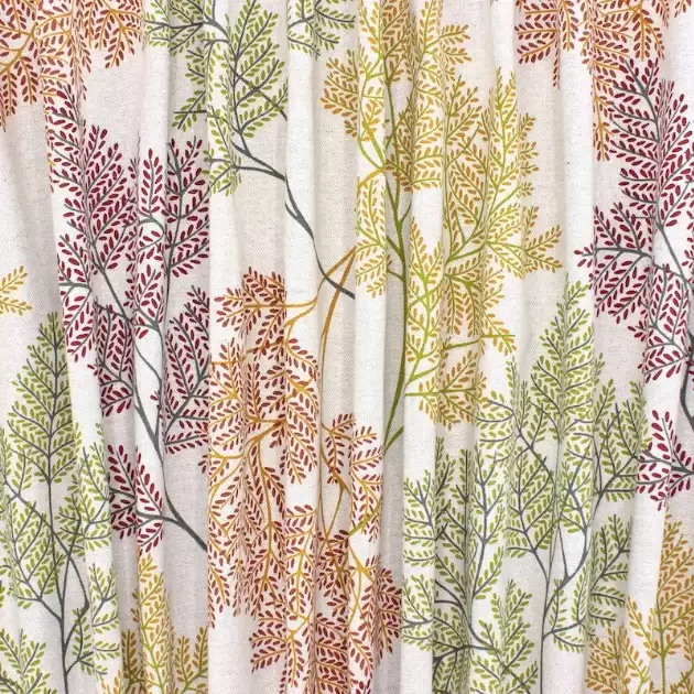 Upholstery fabric with foliage - multicolored