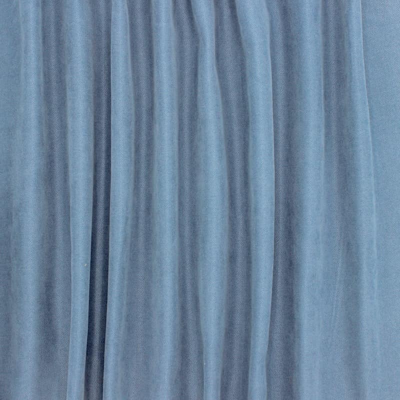 Plain upholstery fabric - blue