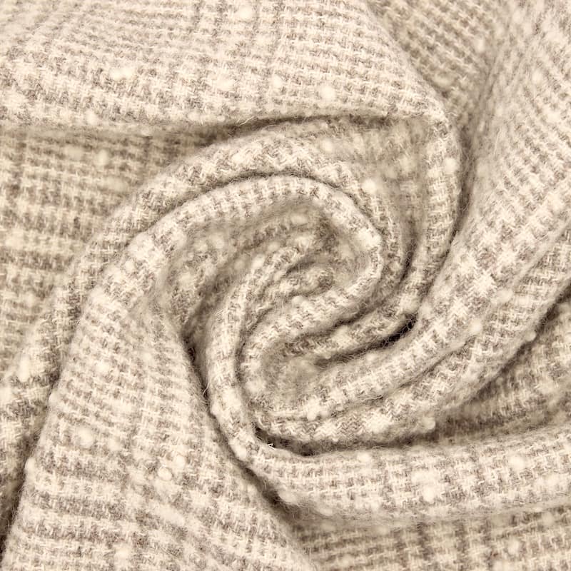 Checkered wool - beige 