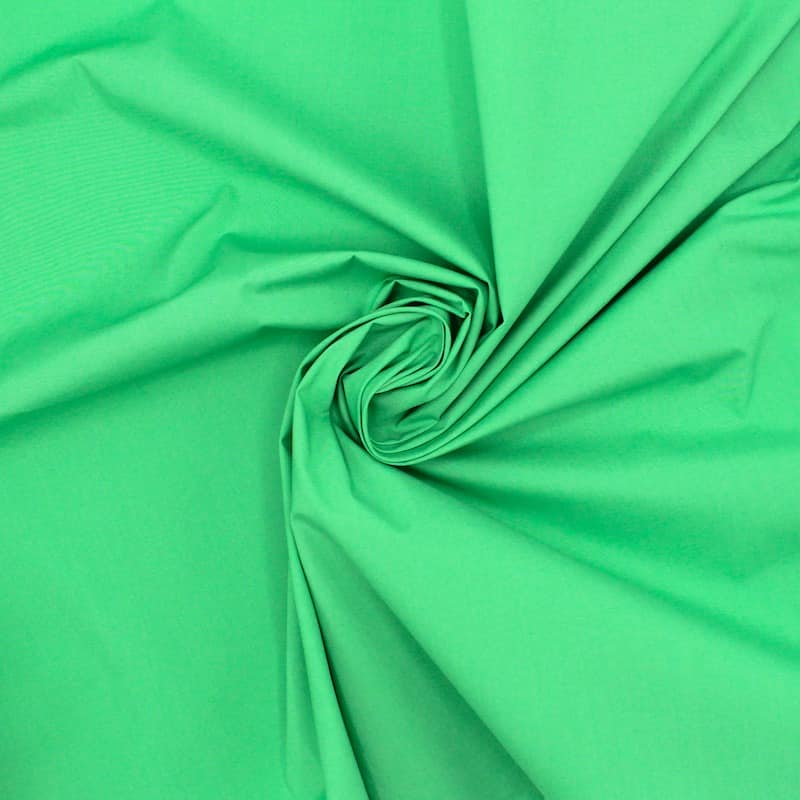 Extensible cotton fabric - apple green