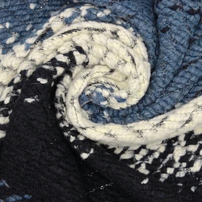 Jacquard knit fabric - blue 