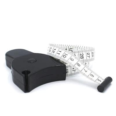 Tape measure 150cm - black