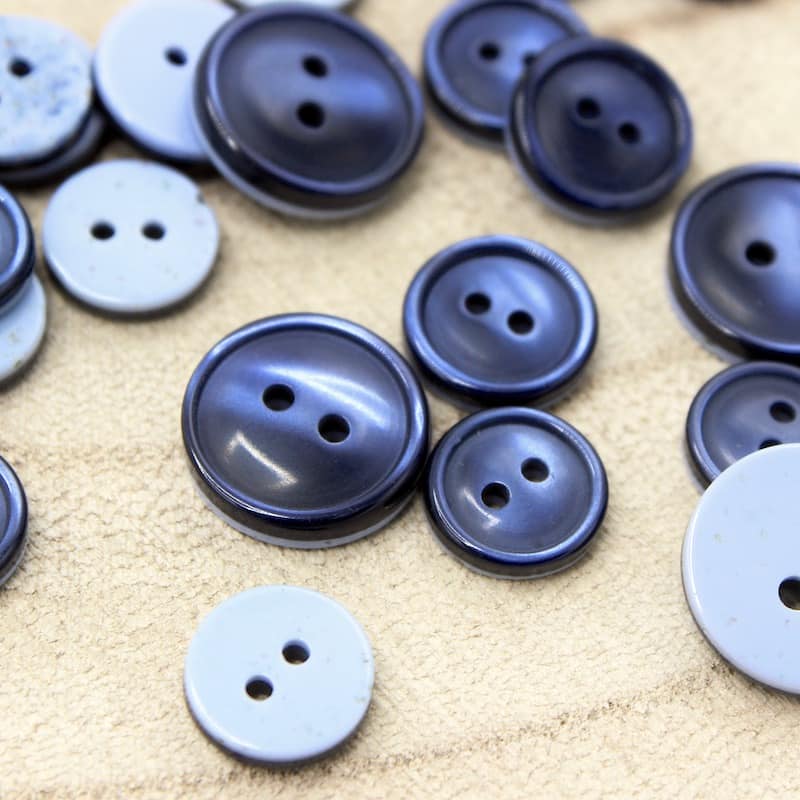 large navy blue buttons