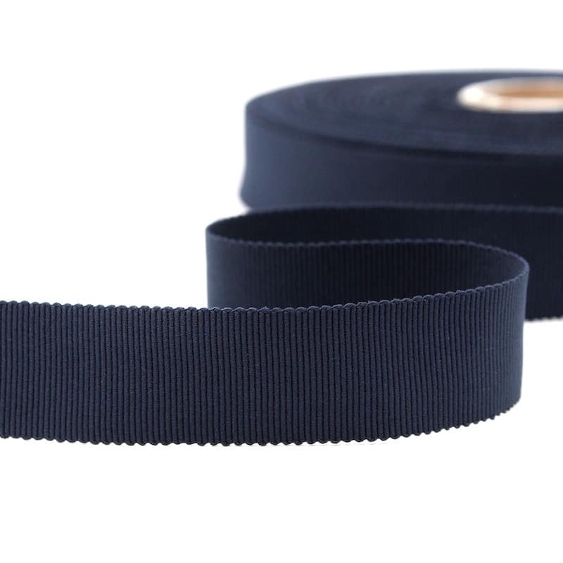 Plain grosgrain - navy blue