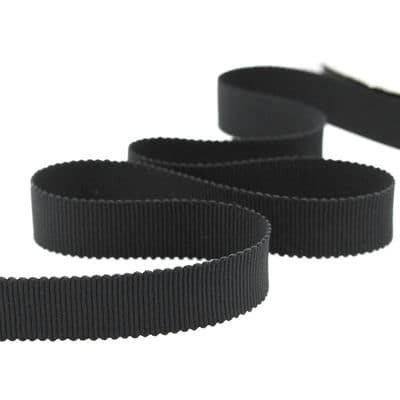 Plain grosgrain - black