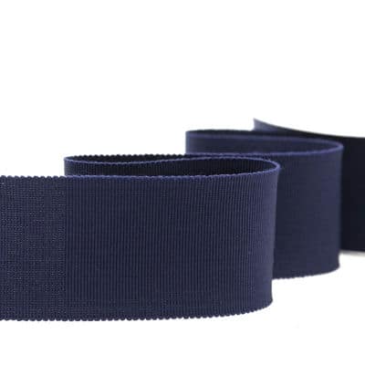 Plain grosgrain - navy blue 