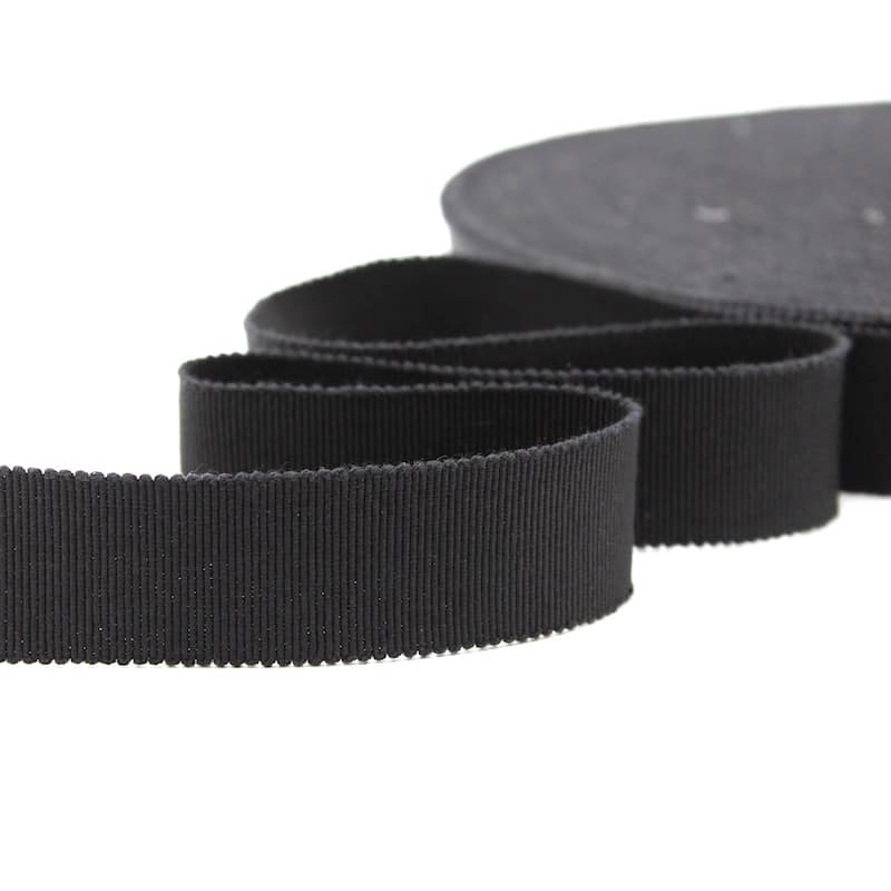 Plain grosgrain - black