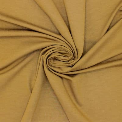 Plain jersey fabric - khaki