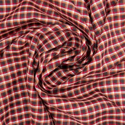 Checkered cotton fabric - kleurrijk