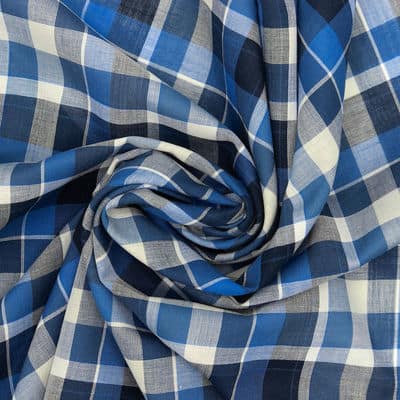 Checkered cotton - blue