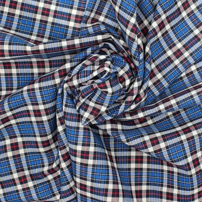 Checkered cotton - blue